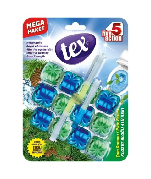Odorizant - bloc suspendat pu WC PIN 3*50g TEX